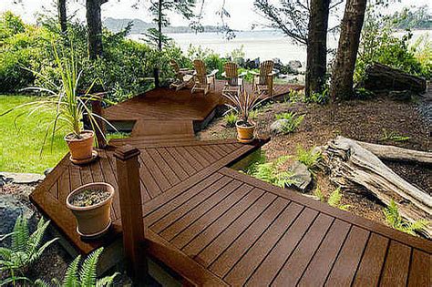 Find landscaping and garden ideas, including water features, fences, gates, flowers and plants. Home Elements And Style 65 Best Creative Deck Design Zone ...