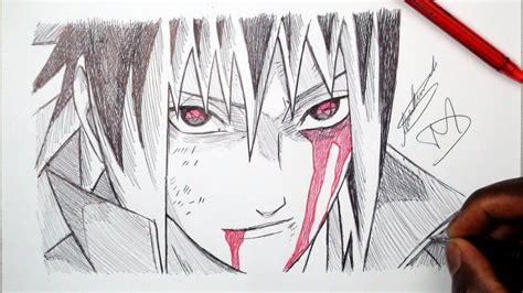 Lets Sketch Sasuke From Naruto Demoose Art Sasuke Drawing