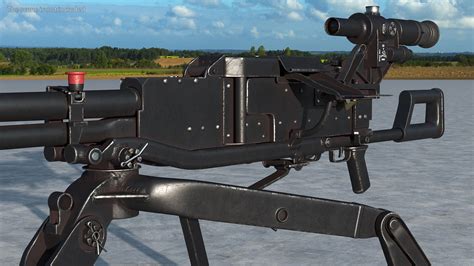 Russian Heavy Machine Gun Utyos 3d Model 69 3ds Blend C4d Fbx