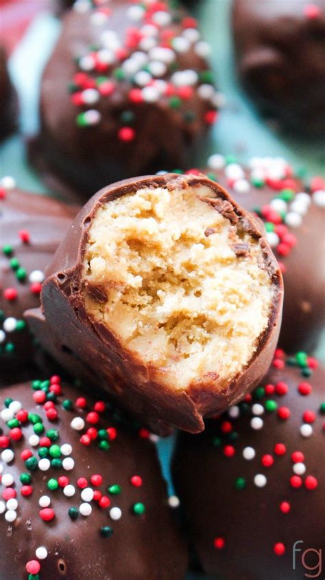 Christmas Peanut Butter Balls Recipe With Images Peanut Butter
