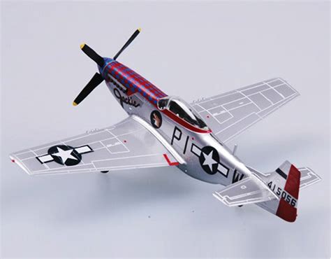 Wwii Us Aircraft 172 P51 Mustang Fighter Plane Finished Collection