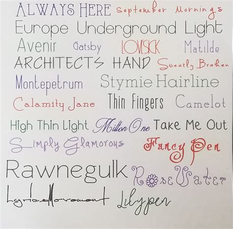 Single Line Fonts That Will Write Like Handwriting In Cricut
