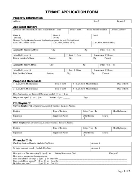 Application for receiving power of attorney for departure. Printable Sample Rental Application Template Form | Rental ...