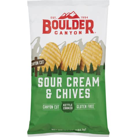 Boulder Canyon Potato Chips Sour Cream And Chives 65 Oz Instacart