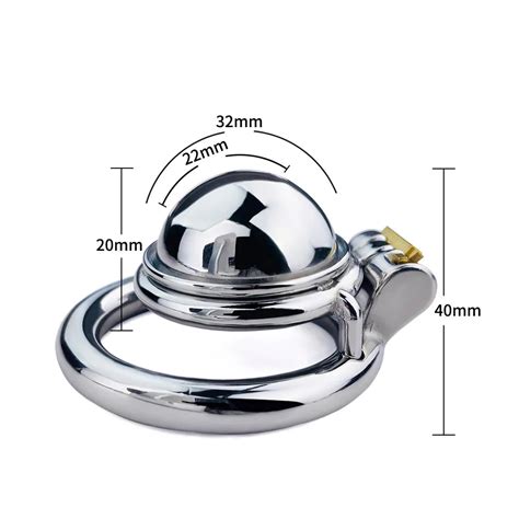 Stainless Steel Micro Chastity Cage With Urethral Pussy Hole Keepmelocked