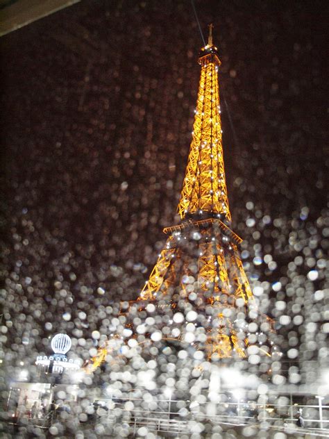 The Eiffel Tower In The Rain Taken From Siene River Cruise Eiffel