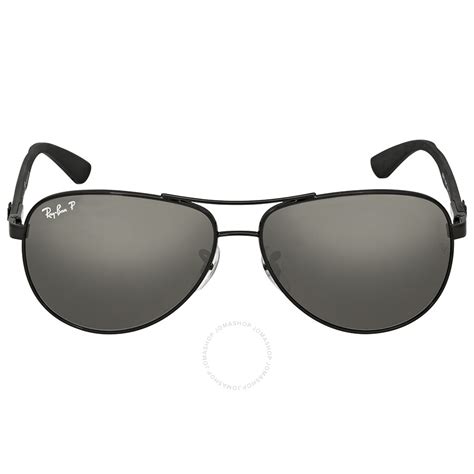 Ray Ban Pilot Polarized Grey Mirror Sunglasses Sunglasses Jomashop