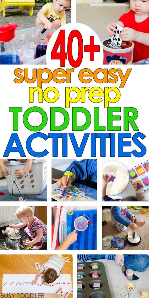 Easy Activities Toddler Learning Activities Infant Activities Kids
