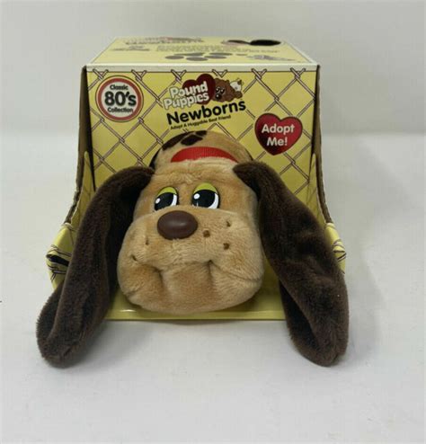 80s Classic Collection Pound Puppies Newborns Tan With Brown Ears Ebay