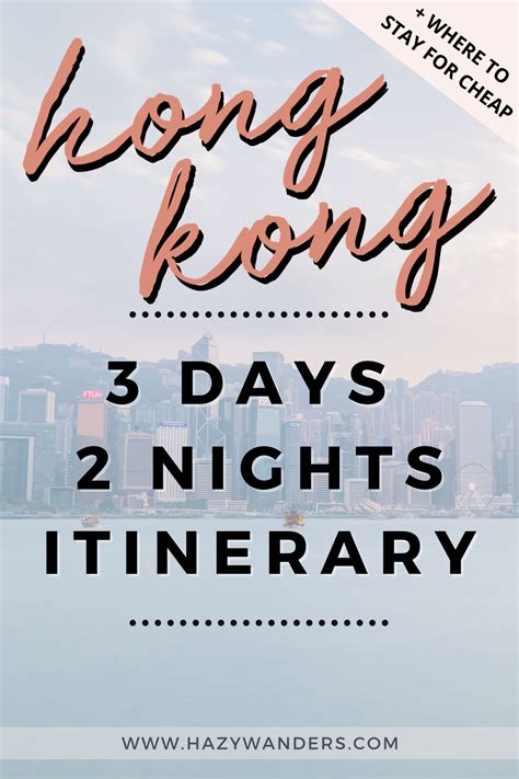 Hong Kong Itinerary Budget Friendly 3d2n Hong Kong Itinerary Hong
