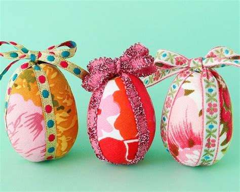 How To Make Fabric Covered Easter Eggs My Poppet Makes