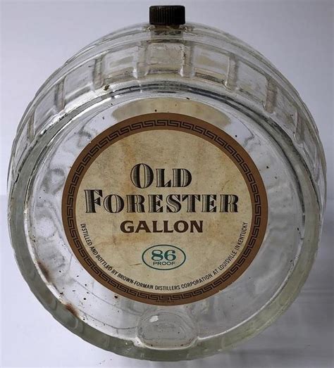 Lot Vintage Old Forester Gallon Size Whiskey Barrel