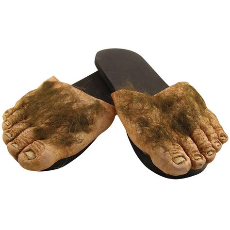 Big Hairy Feet Slippers Hobbit Big Foot Houseshoe Shire Monster Funny Shoes