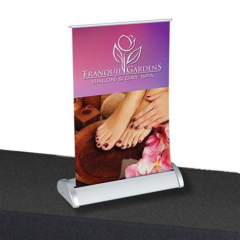 11 In X 17 In Signature Pop Uproll Up Table Top Retractable Banner