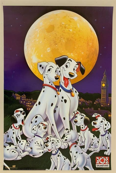 Disneys 101 Dalmatians Poster Walt Disney Company Classic Cartoons