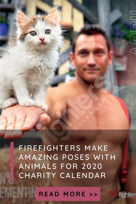 Firefighters Make Amazing Poses With Animals For 2020 Charity Calendar