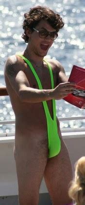 Body Thong Mankini Borat Swimwear Green Men Clothing Linen Sexiezpix