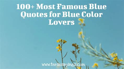 100 Most Famous Blue Quotes For Blue Color Lovers Blue Quotes