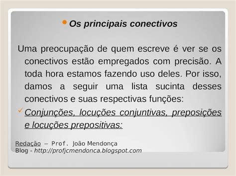 PPT Os Principais Conectivos DOKUMEN TIPS