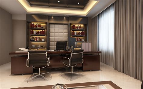 Photoreal Executive Office 3d Model Max