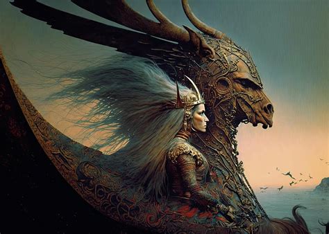Valkyrie Norse Mythology Digital Art By 1 Sascha Schmidt Fine Art America