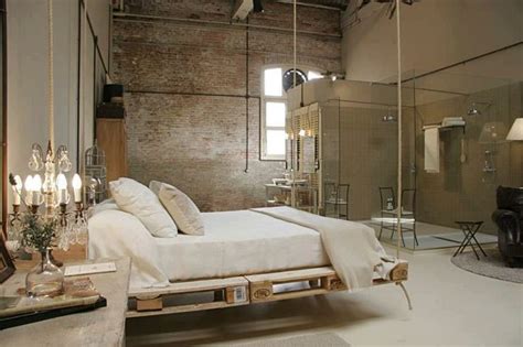 A small ladder hangs from the foot of it to allow access. Suspended In Style - 40 Rooms That Showcase Hanging Beds