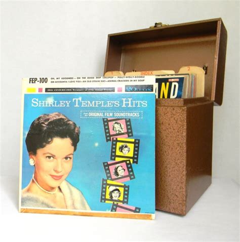 1950s 45 Record Collection In Metal Box 20 Vintage Records Etsy
