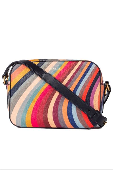 Paul Smith Swirl Print Leather Cross Body Phone Pouch Bag Multicolour In Red Lyst