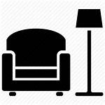 Icon Living Sofa Icons Interior Couch Vector