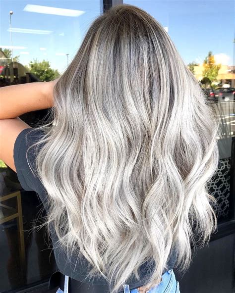 60 Best Blonde Silver Hair Insanely Cute Silver Blonde Hair Silver Blonde Balayage Hair Blonde