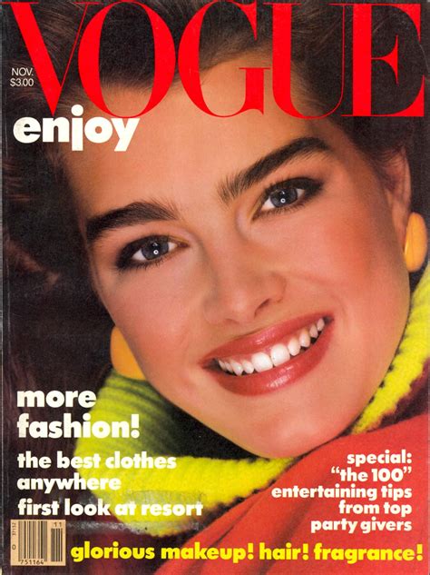 Brooke Shields By Richard Avedon Vogue Us November 1983 Brooke Shields
