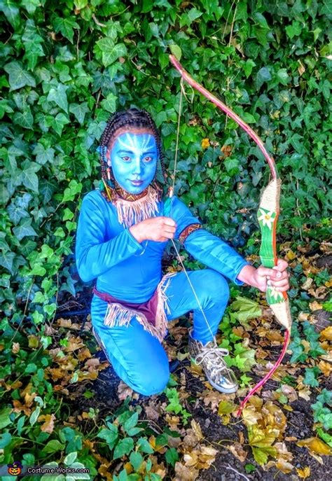 Avatar Girl Costume No Sew Diy Costumes