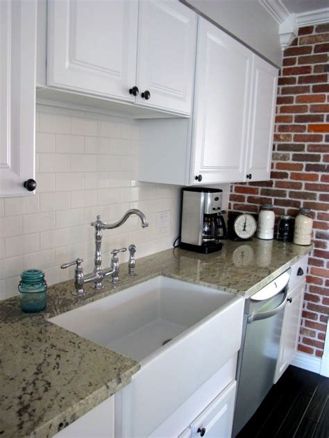 Check spelling or type a new query. Lowes Subway Tile | Brick kitchen, Kitchen makeover, White ...