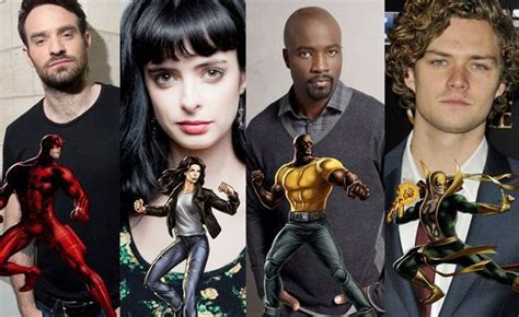 Marvel Brings Together Daredevil Luke Cage Iron Fist Jessica Jones In The Defenders