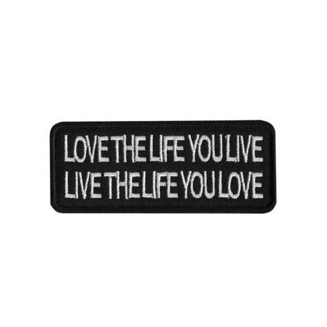 Biker Sayings Words Slogan Embroidered Hook And Loop Patch Badge Fabric