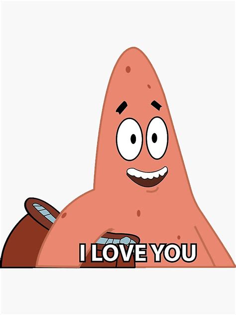 Patrick I Love You Sticker For Sale By Gsill Redbubble