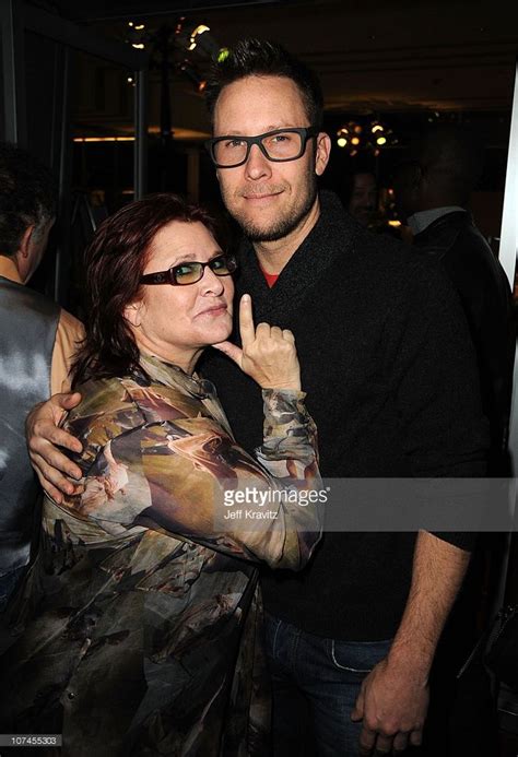 Actors Carrie Fisher And Michael Rosenbaum Attend The Reception For The