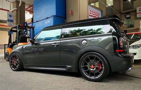 Mini Cooper Clubman R55 Grey With Bbs Rf Aftermarket Wheels Wheel Front