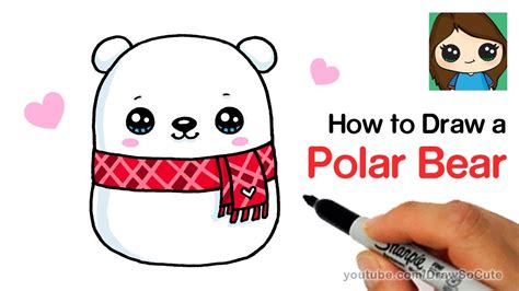 Thanks for watching our channel. How to Draw a Holiday Polar Bear Easy | Squishmallows ...