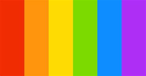 Bright Colors Rainbow Color Scheme Blue