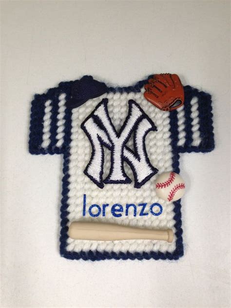 Pay by check · finest patterns & kits · superior customer service NY Yankees Jersey magnet needlepoint by ...