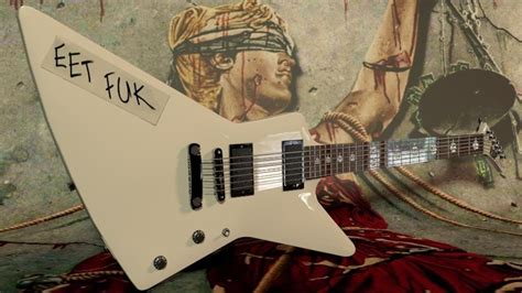 Metallica Eet Fuk Esp Guitar 3d Model Obj 3ds C4d Dxf