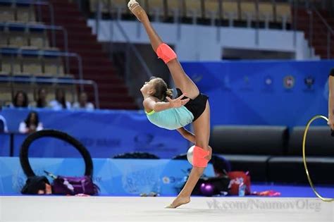 Aleksandra Soldatova Rus Ball Training Rhythmic Gymnastics Training