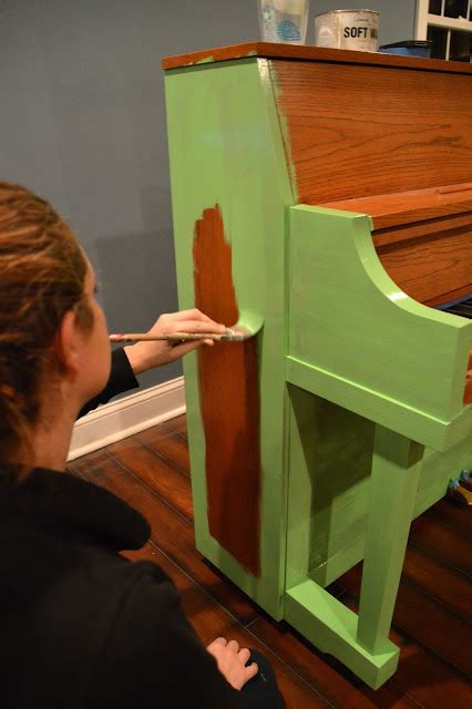 Green Painted Piano Annie Sloan Chalk Paint East Coast Creative