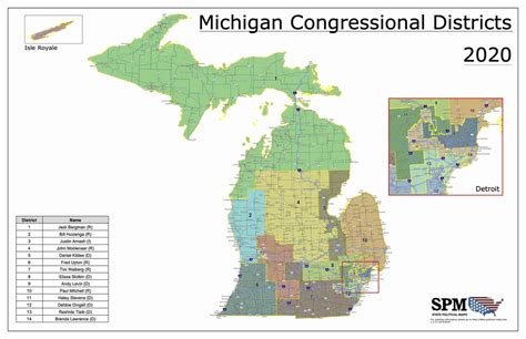 Michigan Political District Map