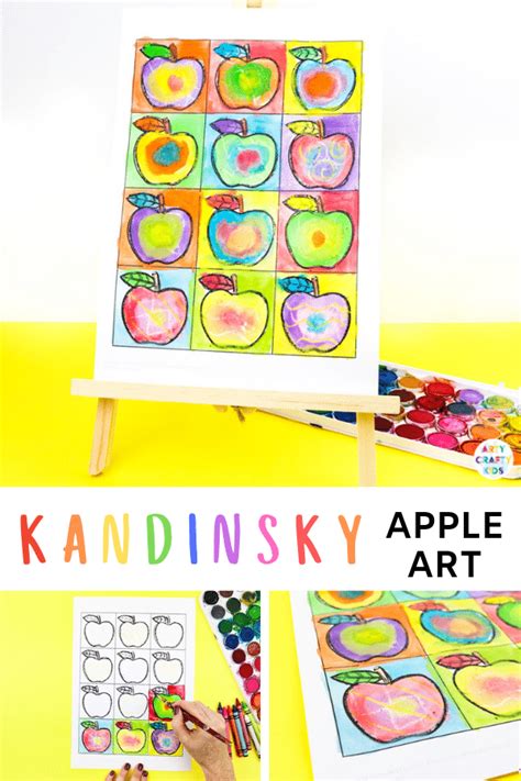 Kandinsky Inspired Apple Art Arty Crafty Kids