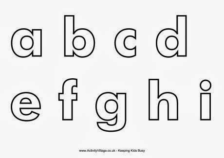 Upper and lower case interactive matching activity. early play templates: Alphabet letters templates: lower ...