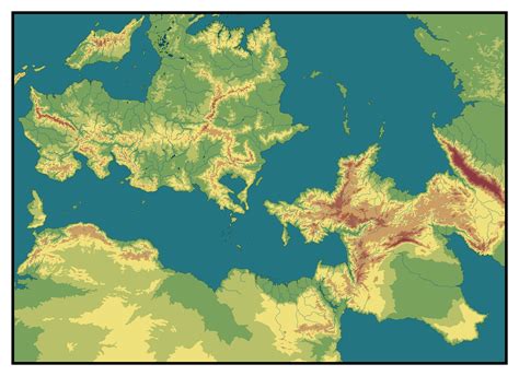 So I Decided To Visualize Topography In My Fantasy World R