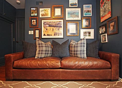 Accent Colors And Framed Pictures For Man Cave Pictures