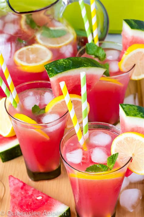 Watermelon Lemonade ~ Recipe Queenslee Appétit